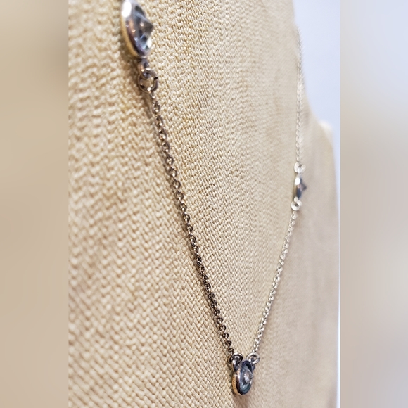 Banana Republic 3-Station Rivoli Crystals Necklace - Picture 9 of 11